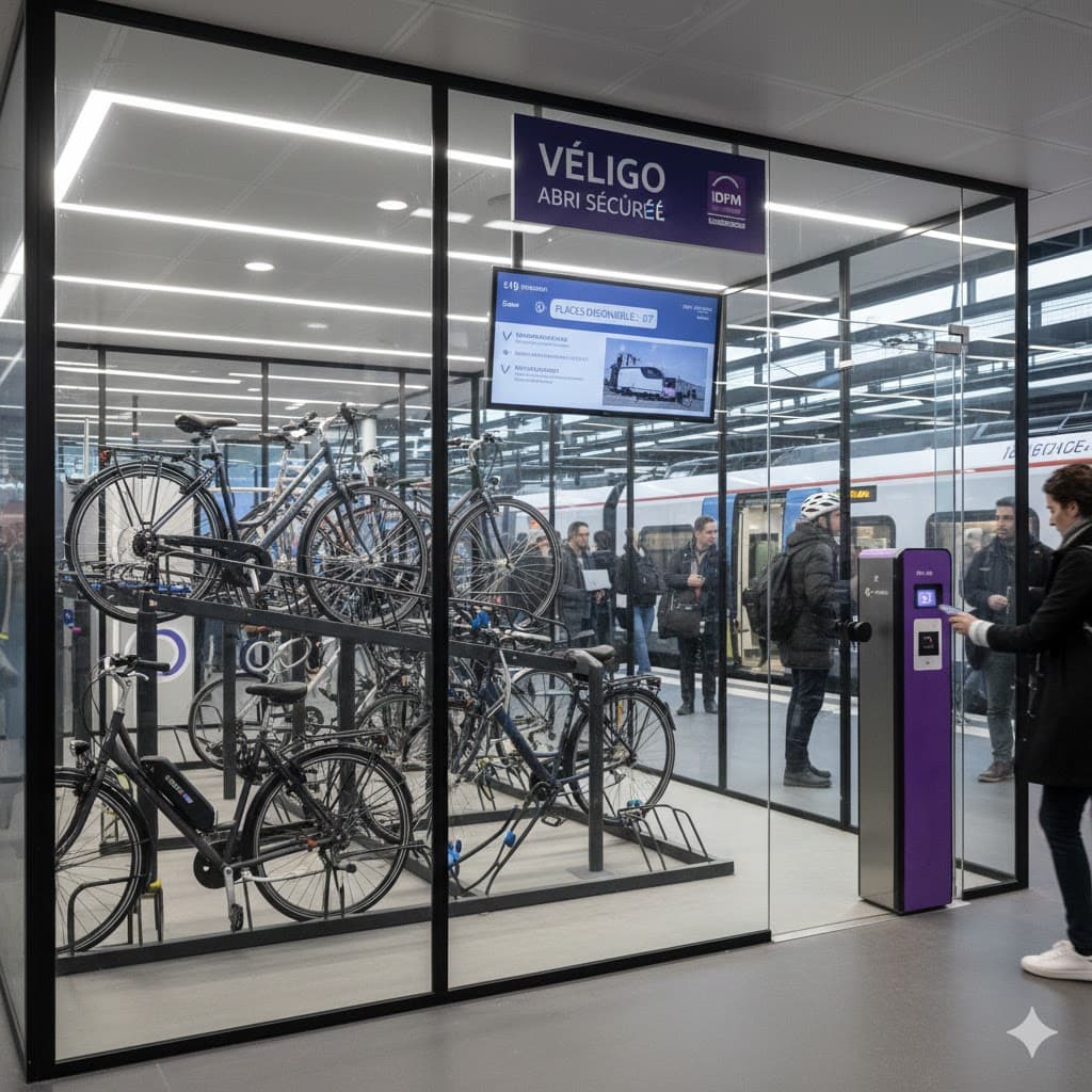 Vols de vélos en gare : Le top 10 des parkings les plus sécurisés d'Île-de-France.
